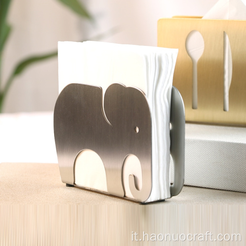 Porta salviette di carta verticale con simpatico elefante creativo